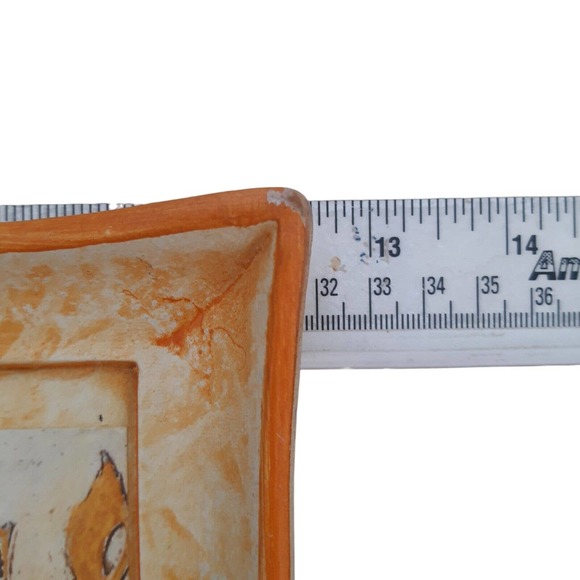 Vtg Wood Italian Floral Serving Tray Artist Signed Shelley Hely Platter Antique - Picture 16 of 16